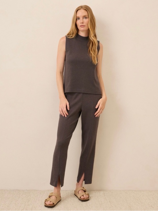 Pact Pants - Pact Organic Airplane Tapered Leg Pant Chocolate Heather